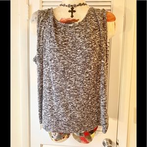 Gemstone tank top with back cutout